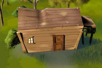 model and texture props and environments