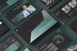 design a corporate presentation and sales deck in powerpoint