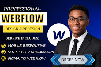 build a webflow website, cms or landing page
