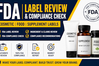 do fda label review fda compliance check for cosmetic food and supplement label