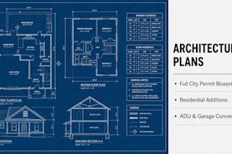 design city permit blueprints and architectural plans