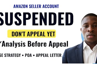 analyze and write an amazon appeal letter and poa for reinstatement