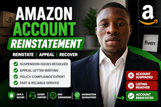 write a winning amazon reinstatement appeal letter and poa for suspended account