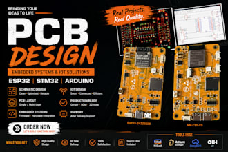 do esp32 pcb design, stm32 circuit design, arduino schematic, multilayer board