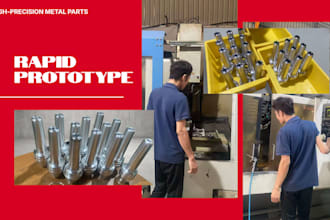 cnc machine custom metal parts, rc components, and prototypes
