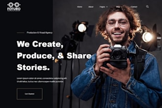 design wix website videography website video portfolio website