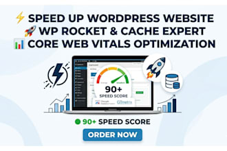do speed optimize slow wordpress website or wp rocket cache, core web vitals fix