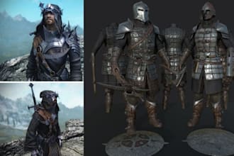 custom skyrim, bannerlord, resident evil, fallout starfield mod, assets, armor