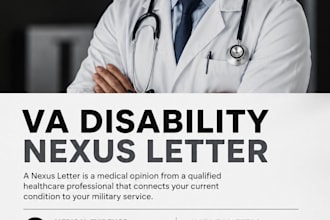 write a professional medical support letter for your claims