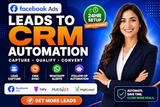 facebook ads tally automation hubspot gohighlevel zoho whatsapp make integration