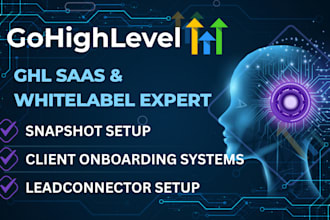 setup ghl saas ghl whitelabel ghl CRM automation for agencies