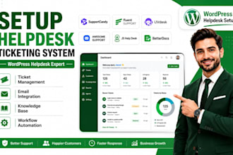 setup wordpress helpdesk customer support and ticketing system