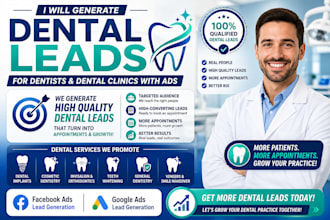 generate qualified dental leads for dentists and dental clinics with ads