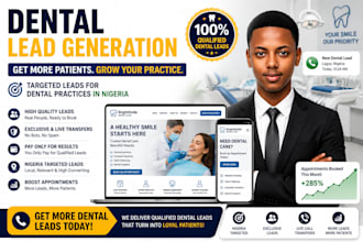 generate qualified dental leads for dentists and dental clinics with ads