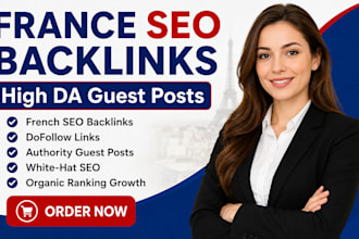 build high quality french backlinks france SEO guest posts high da link building