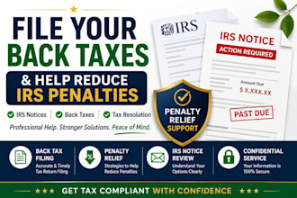 file your back taxes and help reduce irs penalties
