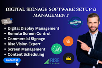 setup crm digital signage software management via yodeck optisigns rise vision