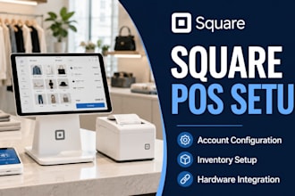 do square pos setup inventory management and square website integration