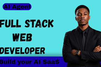 be your ai full stack web developer for ai web appsaas ai software developer