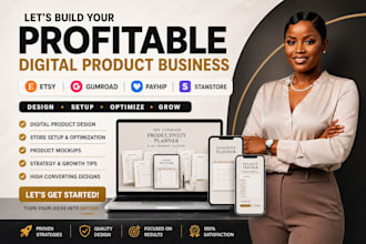etsy digital product for etsy shop, gumroad, payhip, and stanstore