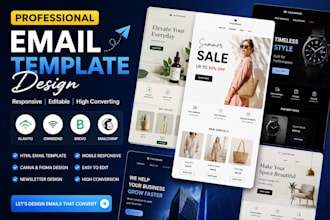 html email template canva figma to klaviyo mailchimp template newsletter design