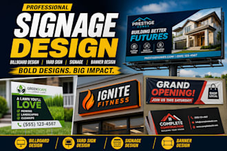 design billboard, yard sign, and signage for your business