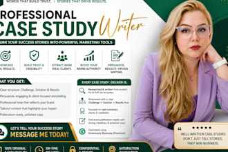 write high converting case studies, write informative white papers