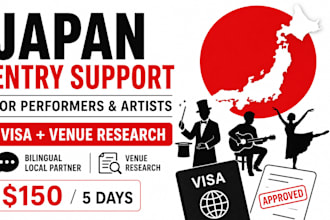 support japan market entry for international artists and performers