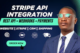 do stripe api integration rest api and webhook setup