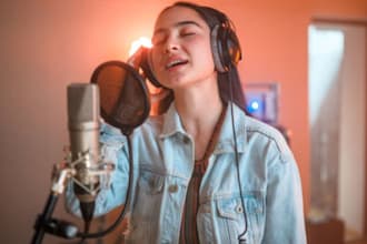 record female christian vocals, gospel worship praise as a female singer