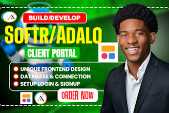 build a client portal or internal tool using softr or adalo