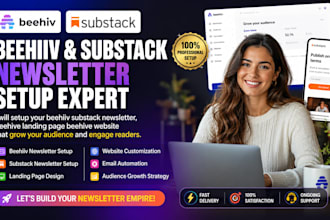 setup your substack  beehiiv ai newsletter beehiiv landing page beehive website
