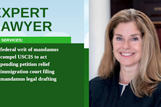 draft a federal writ of mandamus to compel uscis to act on your pending petition