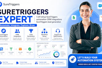 setup suretriggers automation CRM integrations suretriggers lead generation