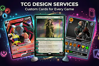 design trading card games pokemon tcg card template 1e 2e ccg ttrpg fantasy card