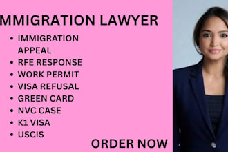 be your immigration lawyer for uscis, nvc cases, consular cases, and waivers