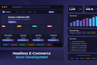 build a custom headless ecommerce website or application