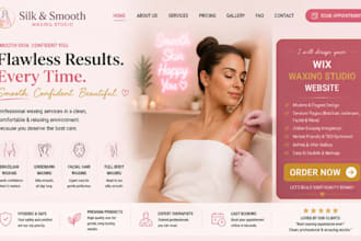 design wix waxing studio website brazilian underarm waxing facial hair website