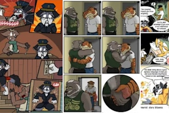 draw furry comic furry manga nsfw or sfw cute anime pinups furry art commission