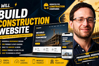 build a roofing, plumbing, hvac and construction website for contractors