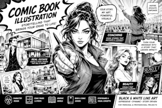 do comic book illustration graphic novel comic page comic art and comic artist