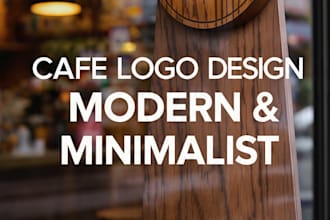 design a professional logo for your modern cafe or menu card