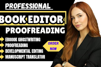 do spanish or english book editing, formatting book proofreading for publishing
