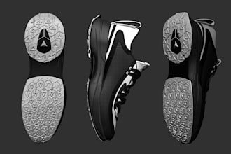 design 3d shoe soles, footwear and sneakers for 3d printing