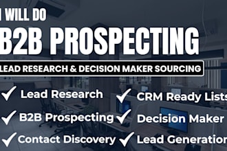 do b2b lead generation prospecting and email list building