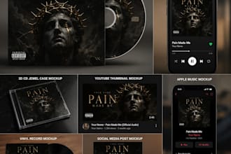design creative music album cover art and song artwork