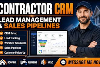 setup contractor CRM lead management workflow automation and sales pipelines