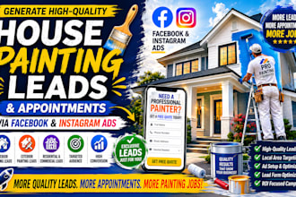 generate quality house painting leads and appointments via meta and facebook ads
