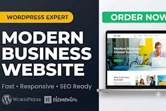 build wordpress website with elementor pro
