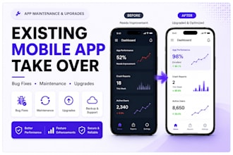 existing mobile app development app maintenance upgrades